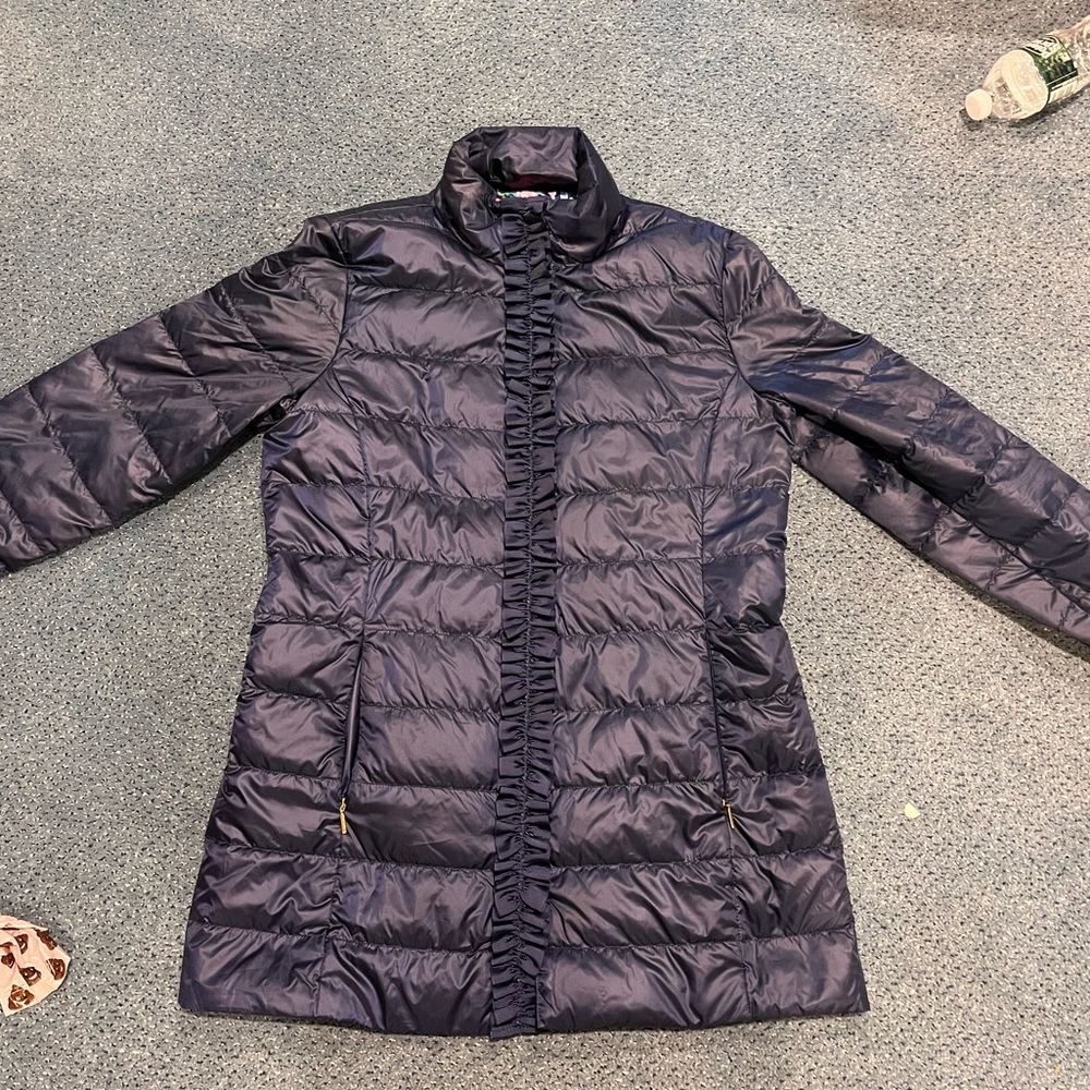 Lilly Pulitzer navy quilted jacket